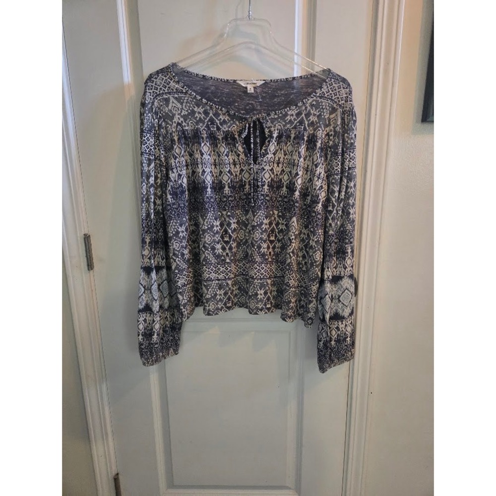 Lucky Brand BOHO Peasant Top Size XL